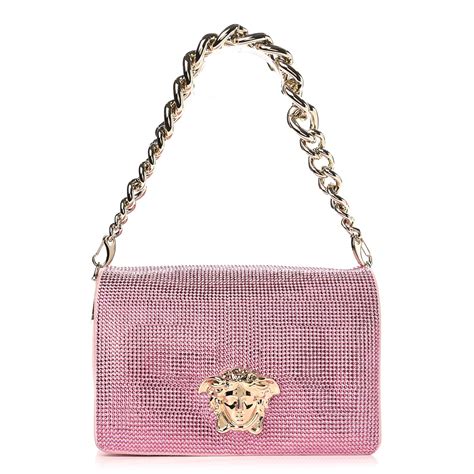 versace clutch rosa|Versace evening bag.